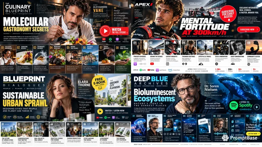 Elite Guest Promo Kit Editorial Layouts