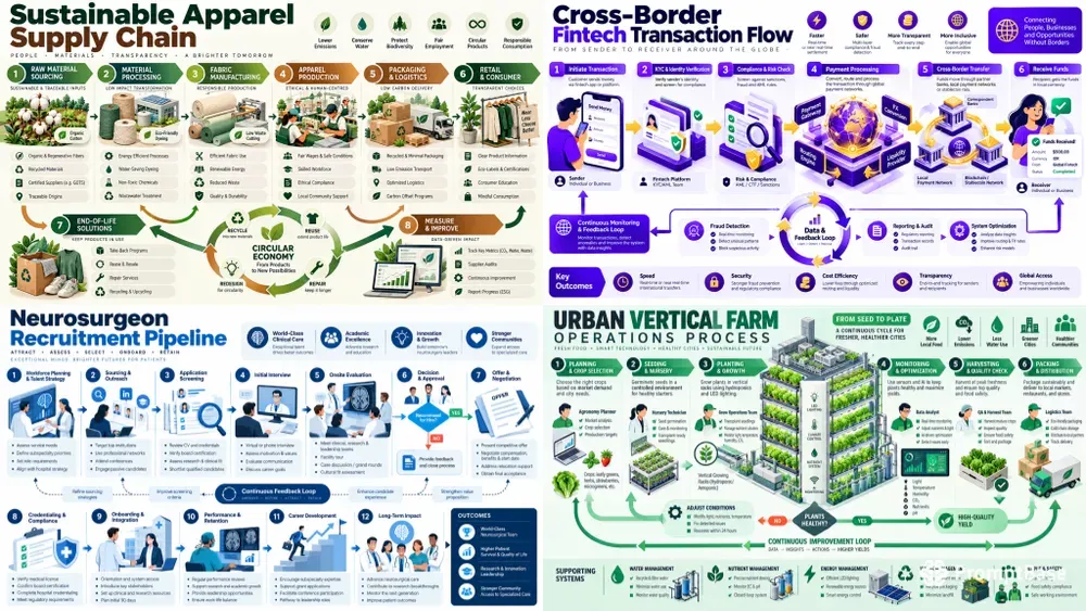 Professional Business Process Map Designs