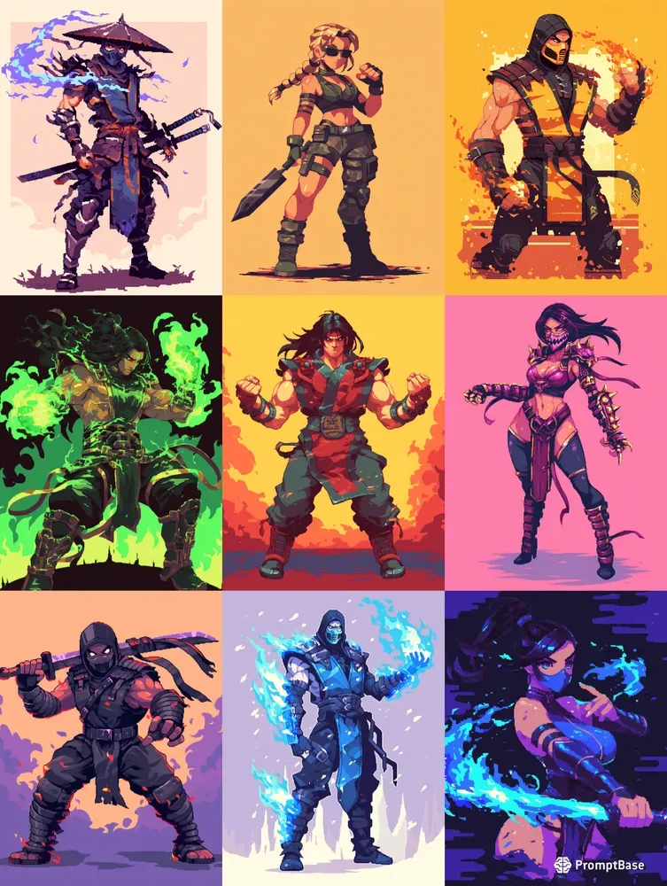 Mortal Kombat Pixel Art