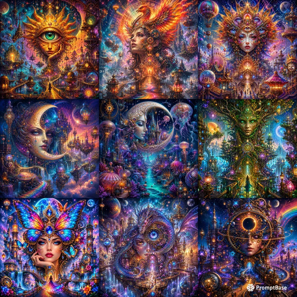 Surreal Celestial Fantasy Dreamscapes