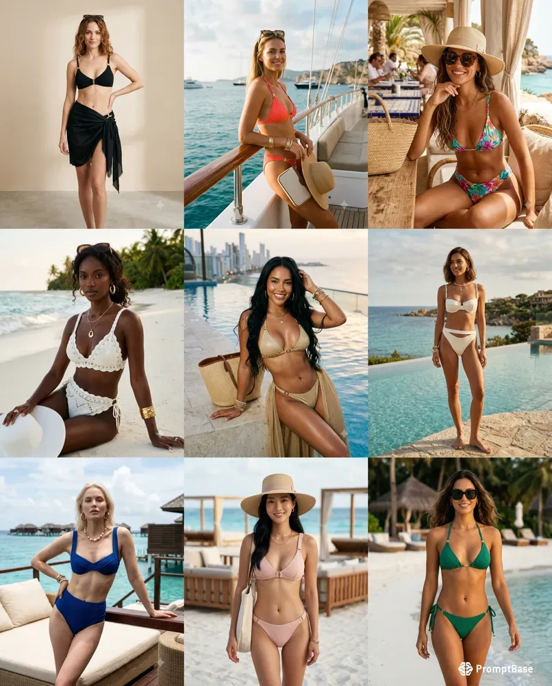 Luxury Swimwear Fashion Ads