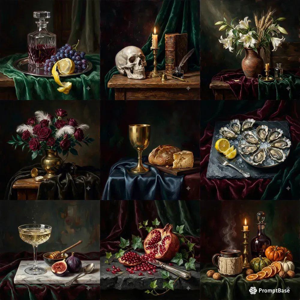 Luxury Oil Still Life Art