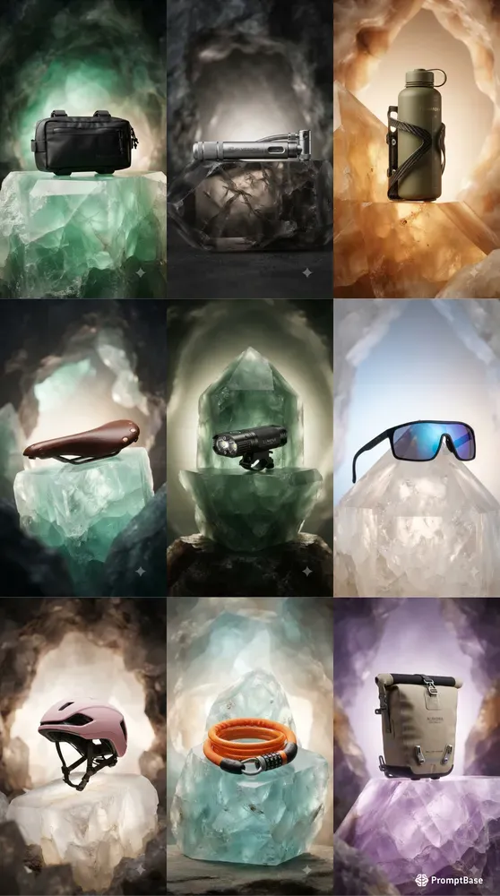 Jade Crystal Bicycle Gear Stages