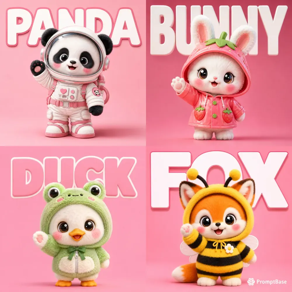 Cute Plush Animal Mascots