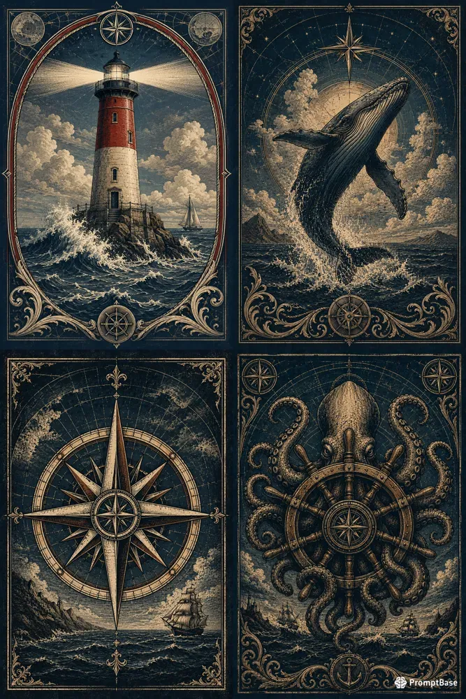 Oceanforgeai Nautical Vintages Ready Pods