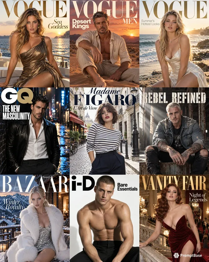 Cinematic Fashion Magazine Covers