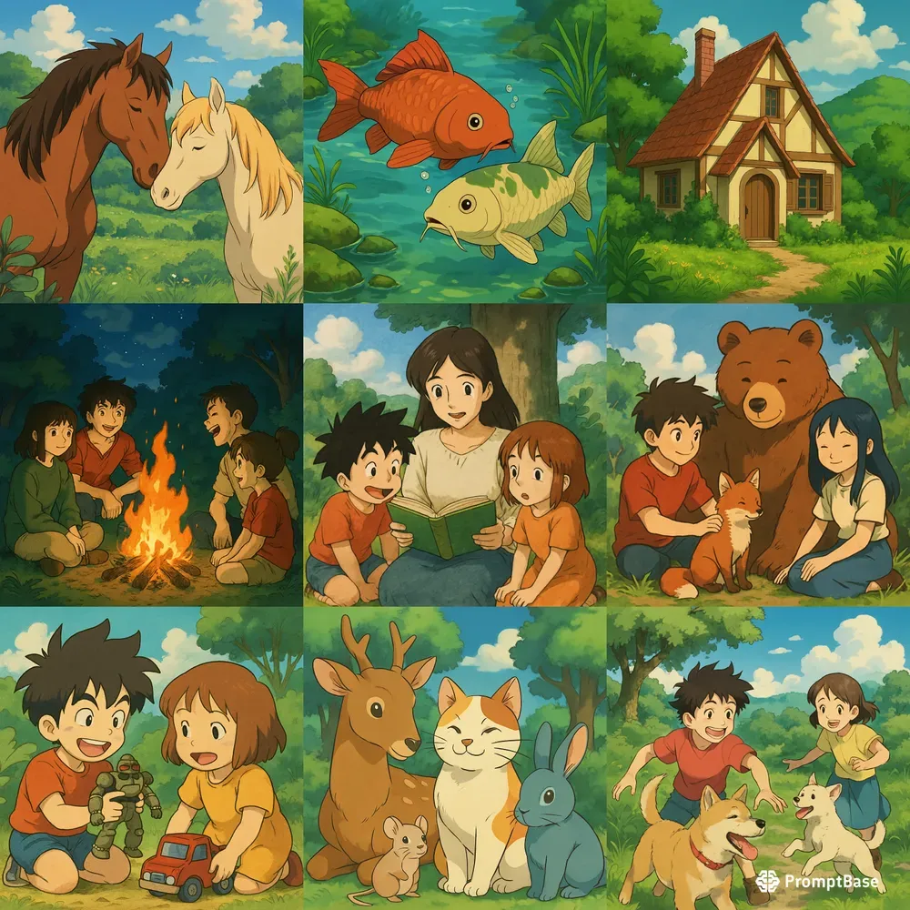Ghiblishonen Style Childrens Animes