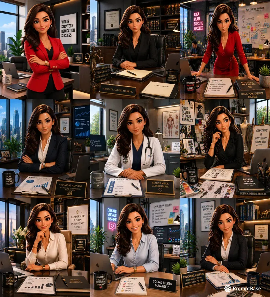 3D Businesswomen For Corporate Branding
