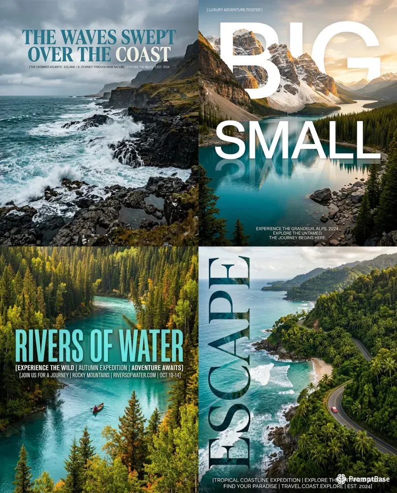 Travel Typographic Posters