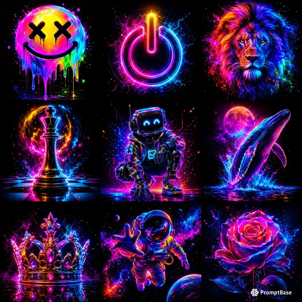Neon Glow Poster Designs