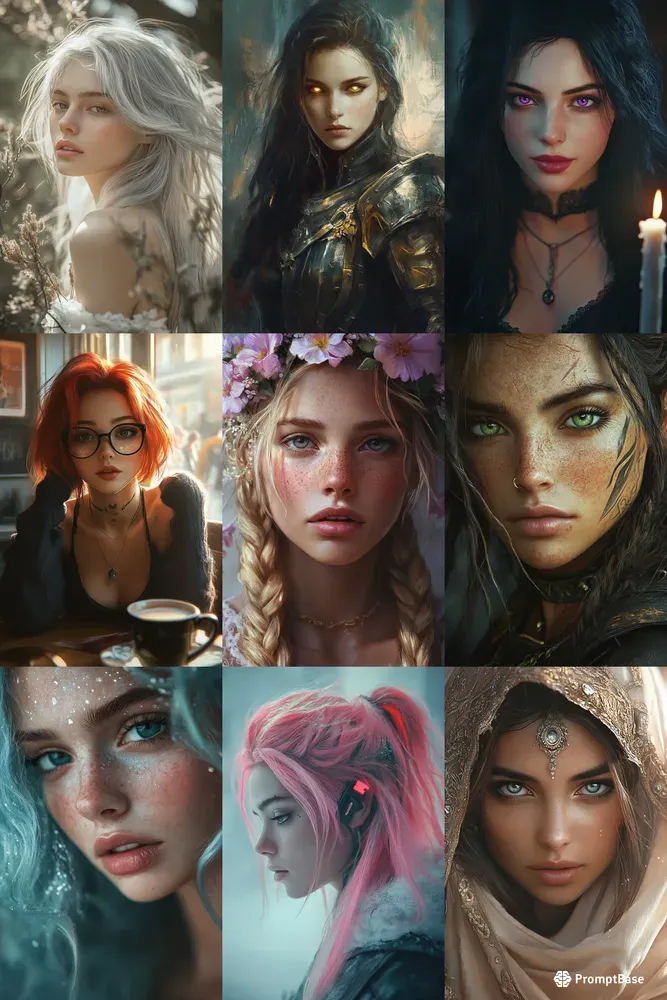 Ethereal Women In Stylized Portraits