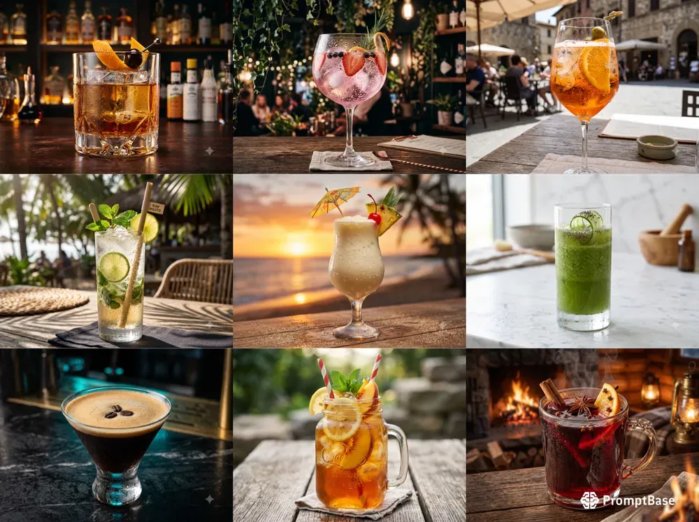 Photorealistic Cocktail Drink Studios