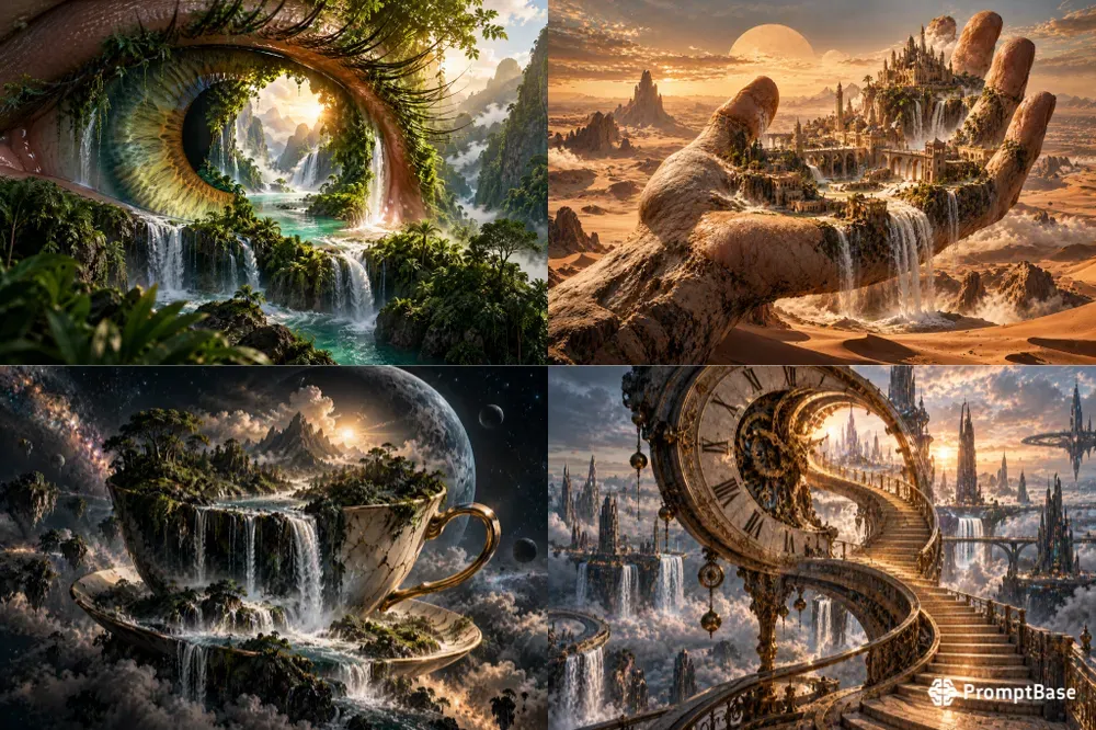 Dream Logic Collage Surreal Worlds Gens