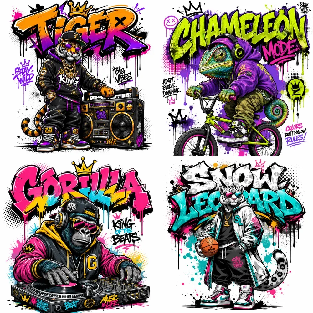 Urban Graffiti Mascot Posters