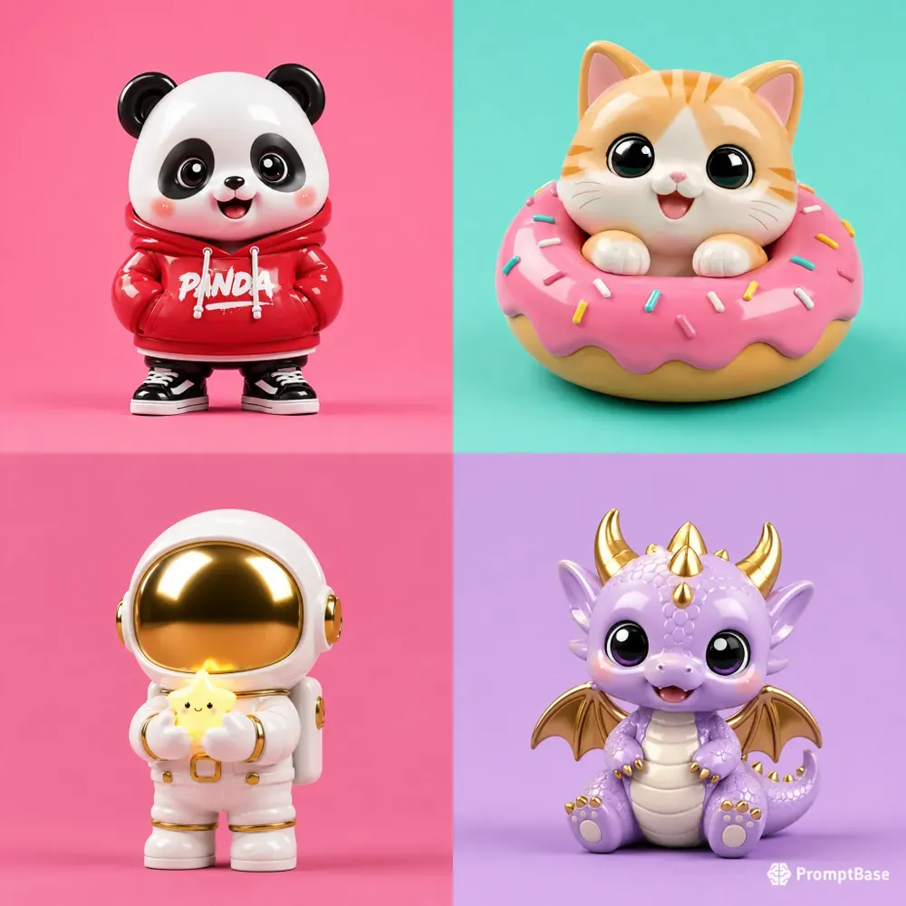 3D Cute Vinyl Toy Avatars