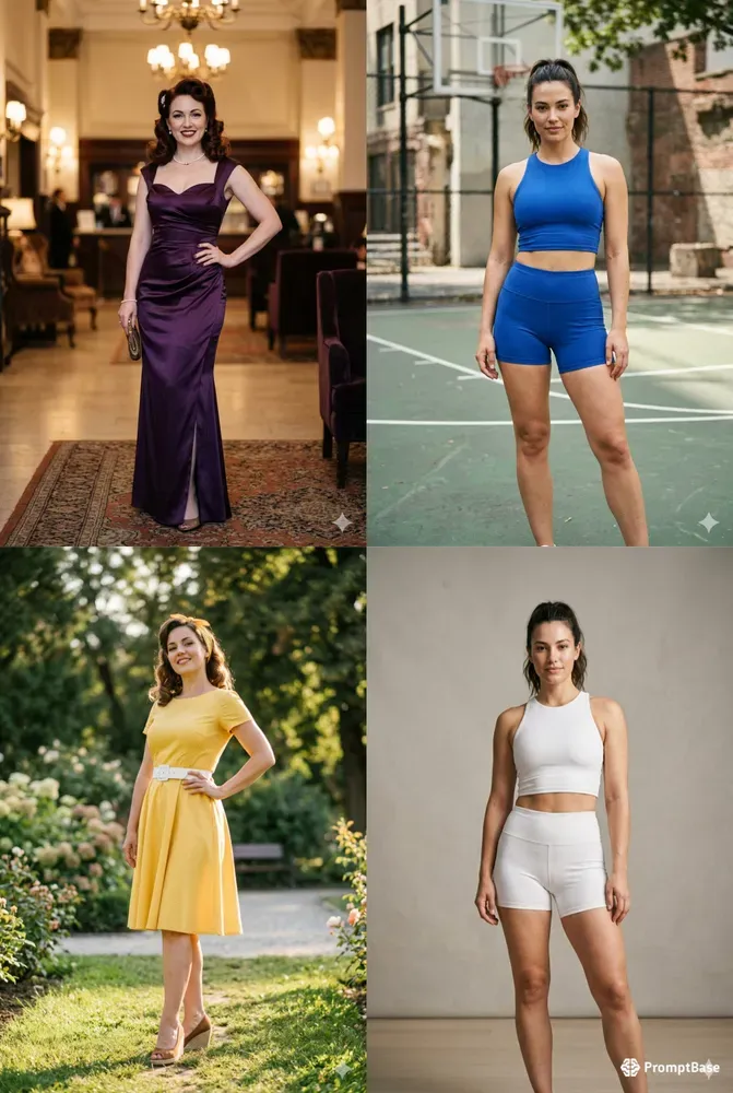 Sculpted Female Pinup Portraits