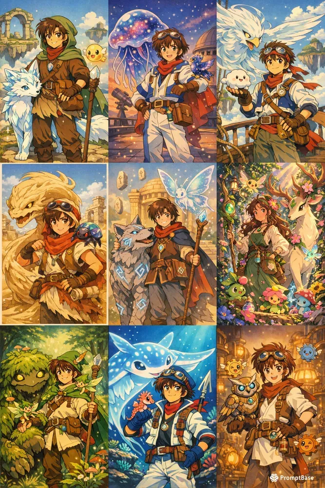 Retro Anime Trainer Posters