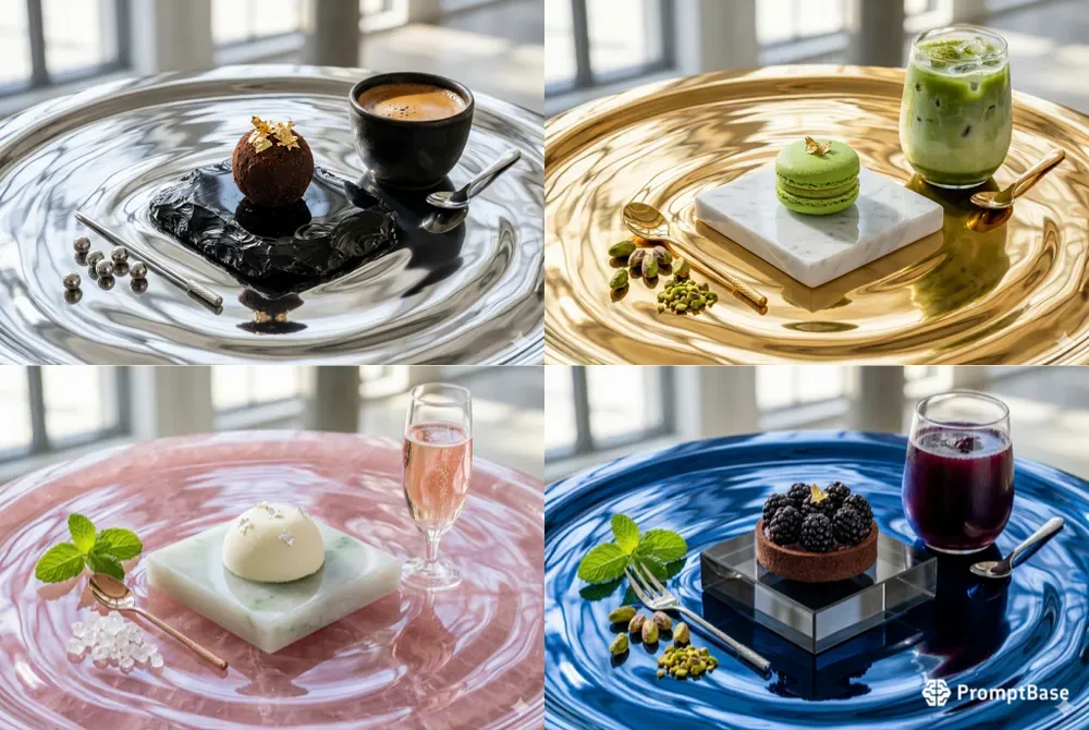 Luxury Chrome Liquid Product Shots