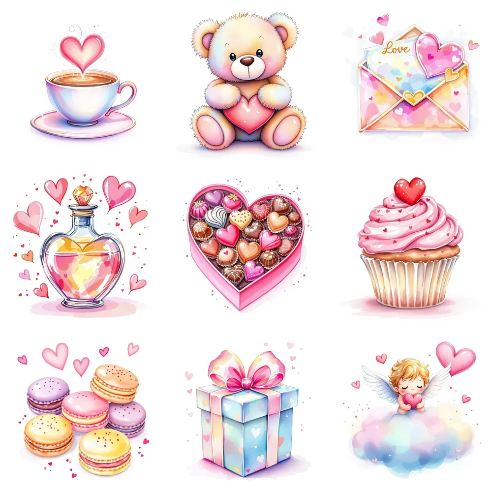 Cute Romantic Illustrations Heartthemed