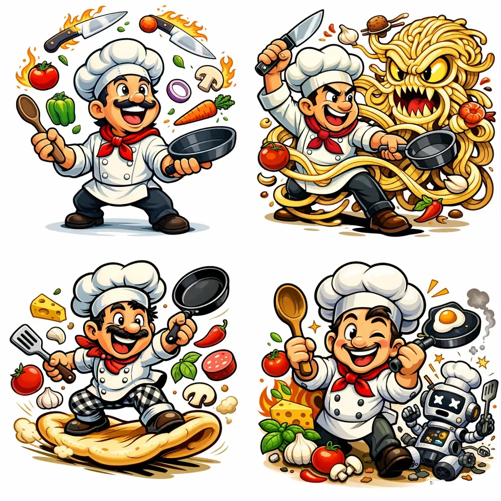 Cartoon Chef Mascots