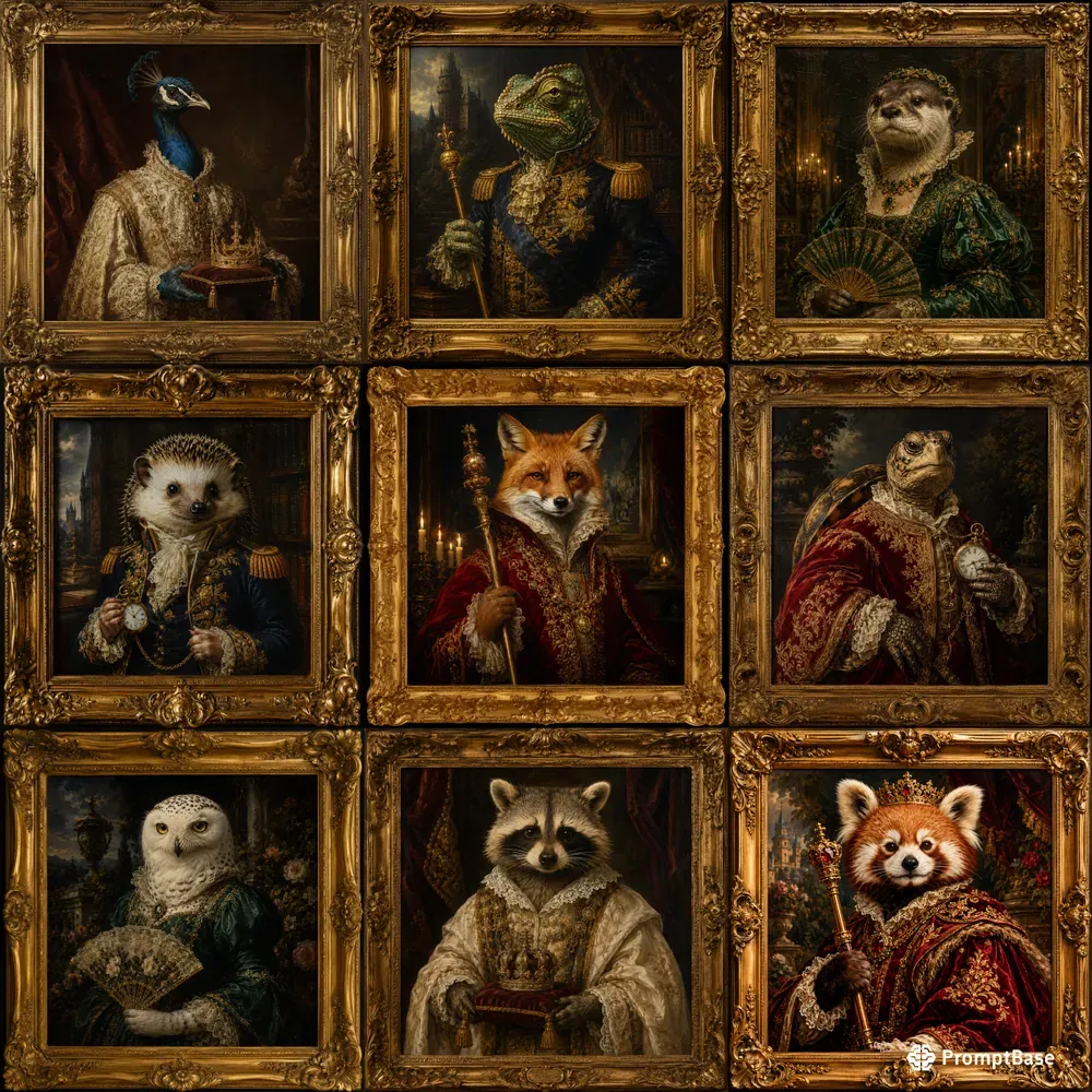 Animal Royalty Portraits
