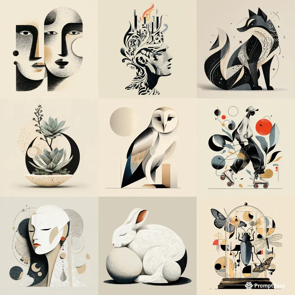 Modern Geometric Symbol Illustrations