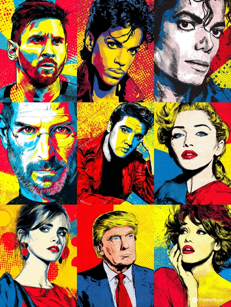 Retro Pop Art Portraits