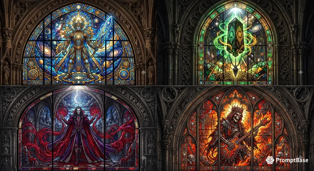 Gothic Stained Glass Windows