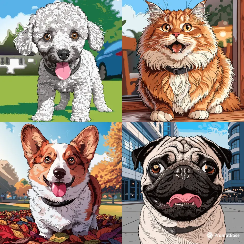 Ultra Realistic Pet Vector Portraits