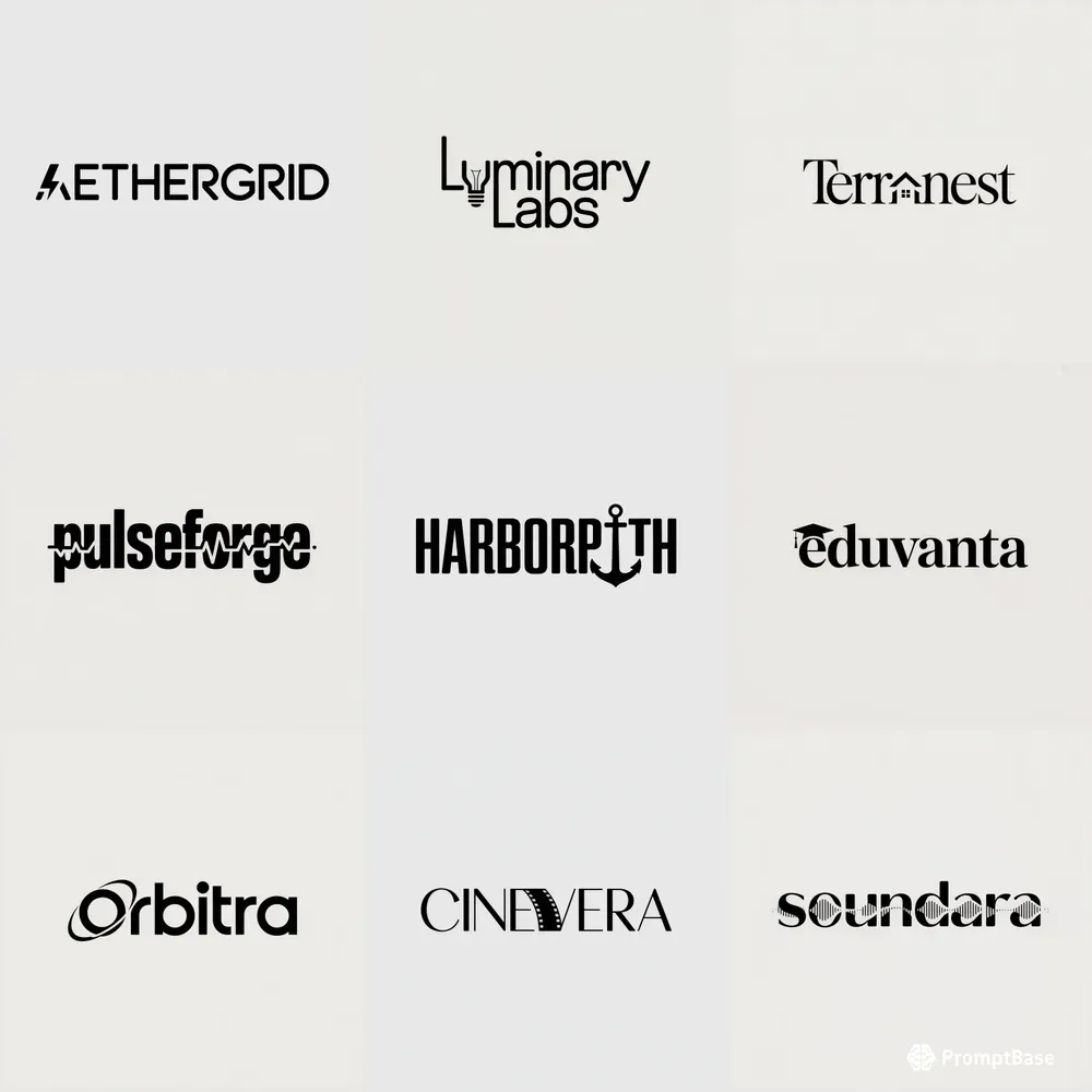 Modern Typographic Logo Suites