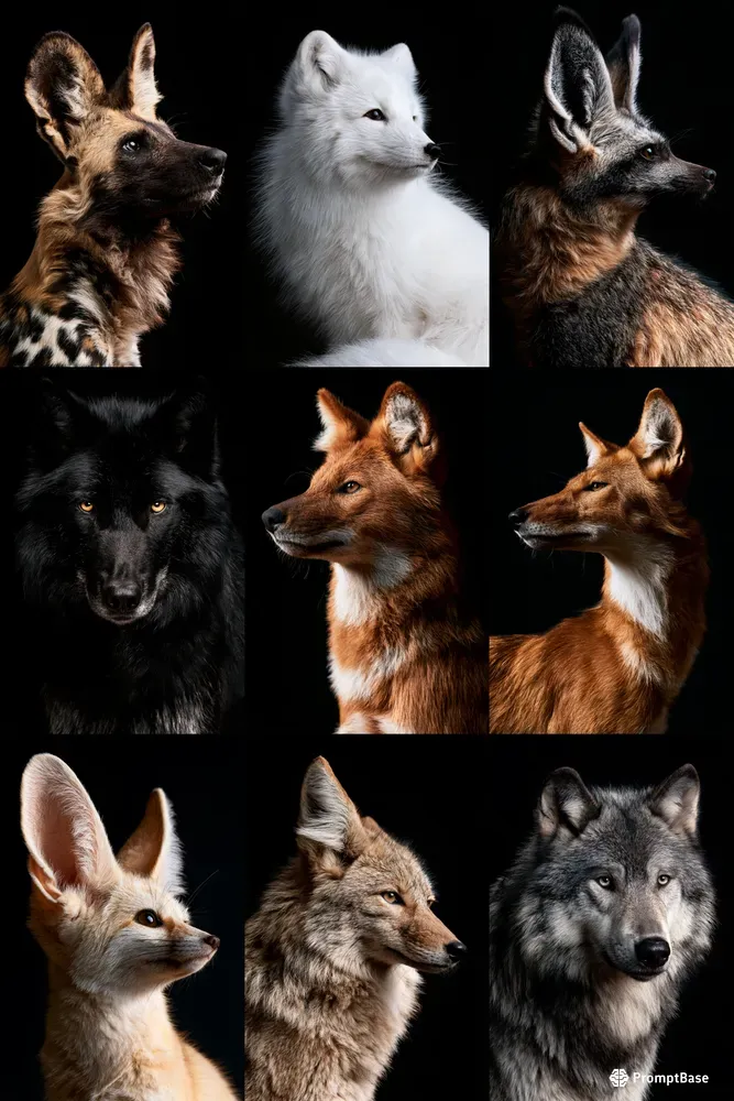 Wild Canid Portrait Generator