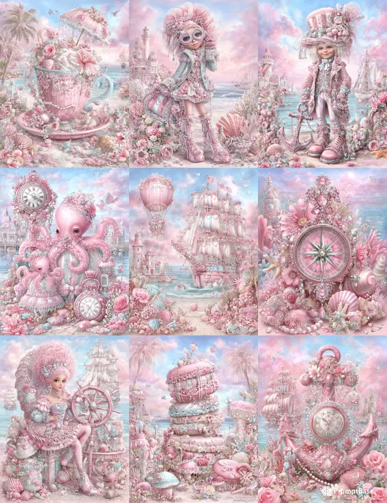 Seaside Steampunk Girl Junk Journals