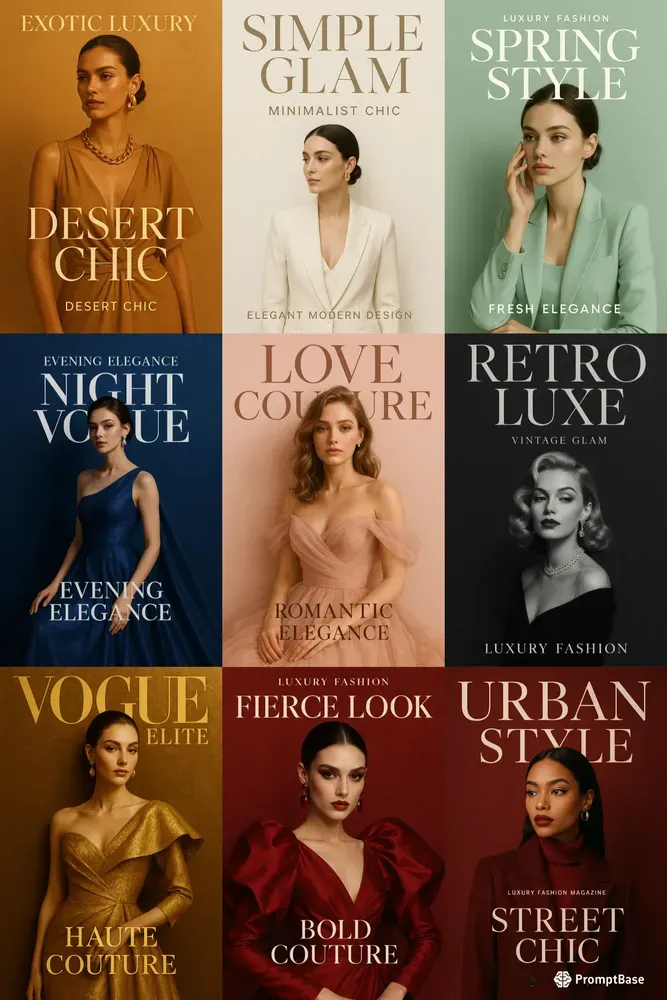 Luxury Fashion Magazine Covers