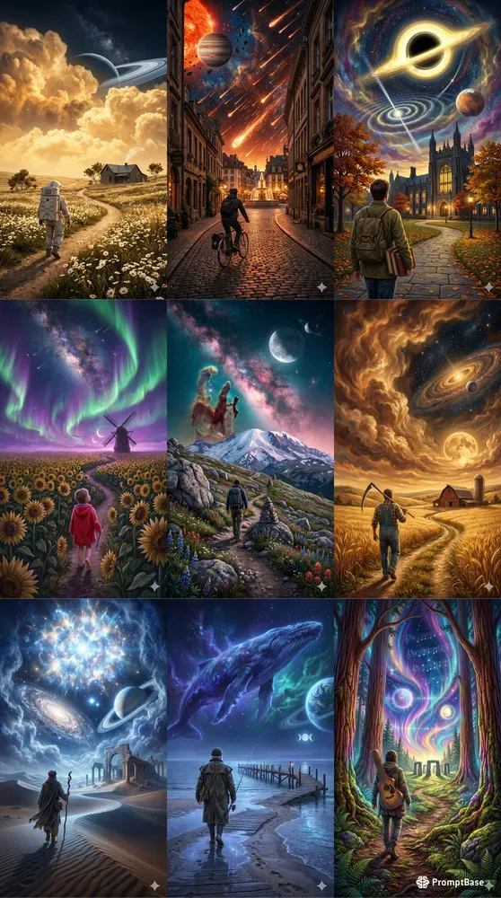Surreal Cosmic Landscapes