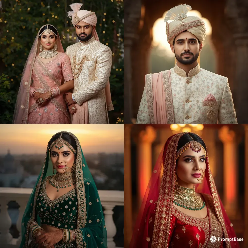 Royal Indian Wedding Portrait Generator