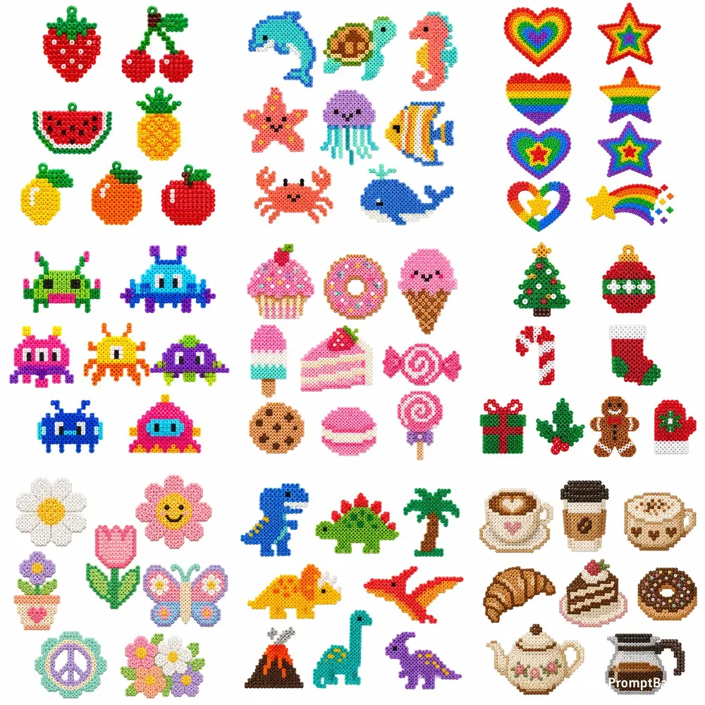 Perler Bead Clipart Any Themes