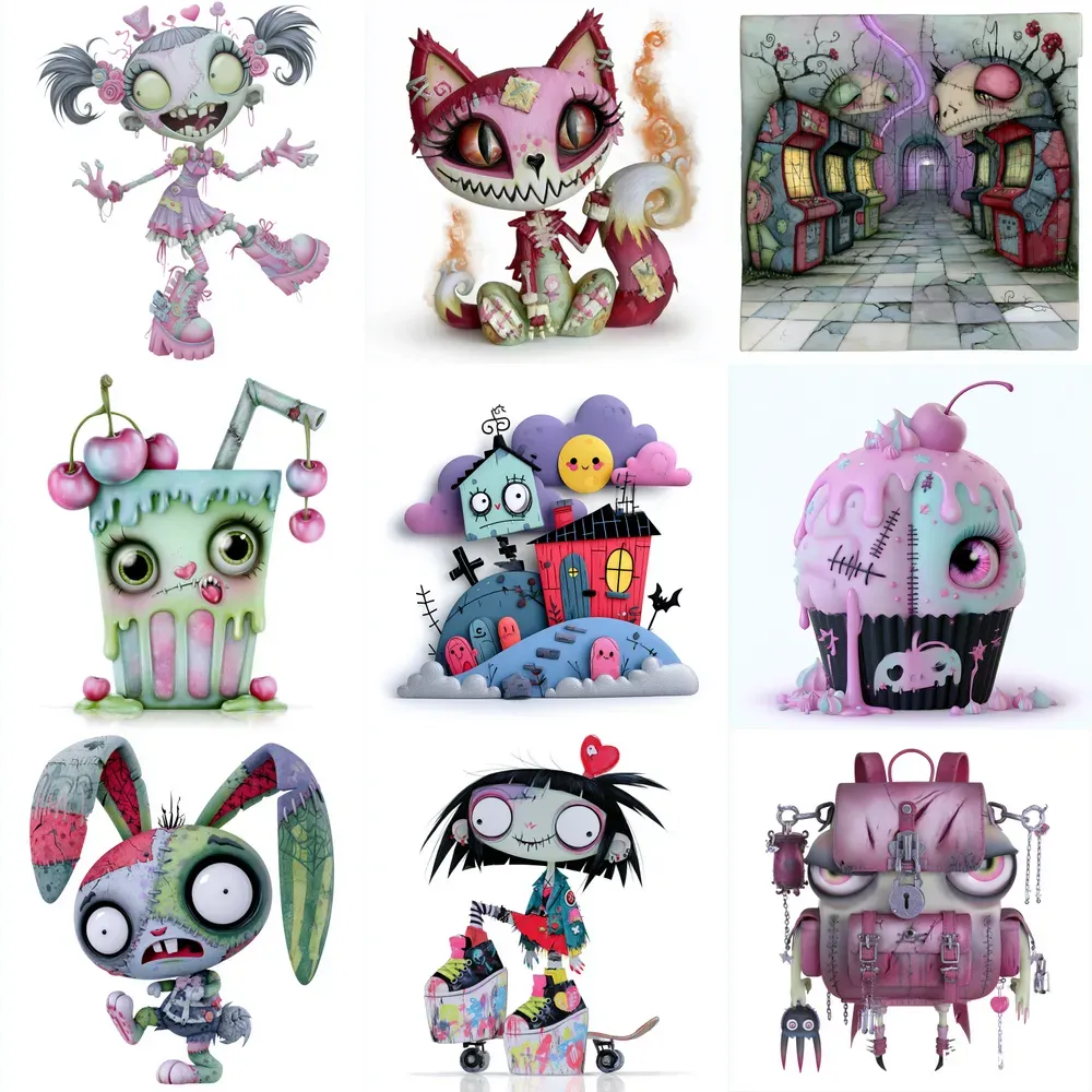 Zombie Girl Clipart