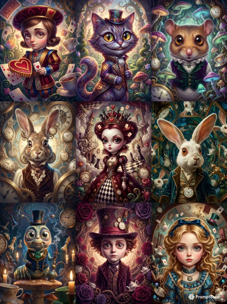Surreal Wonderland Portrait Icons