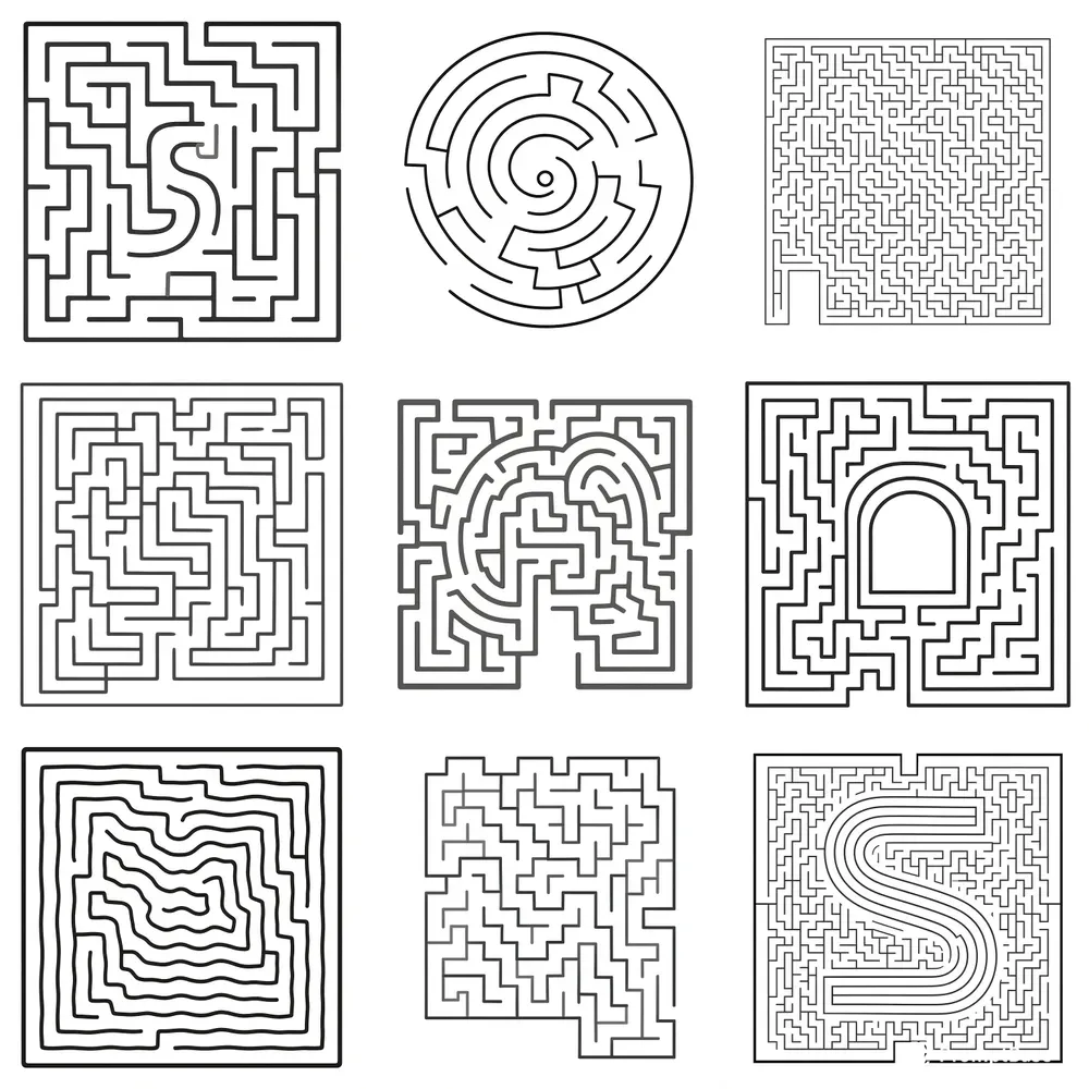 Printable Simple Maze Worksheets
