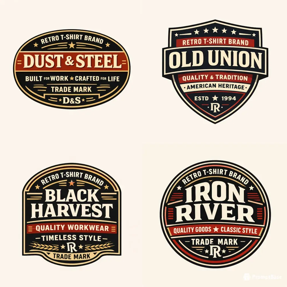 Vintage Badge Logo Presses