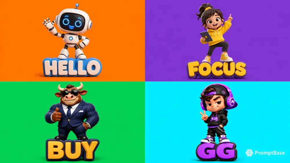 3D Claymation Vinyl Toy Characters