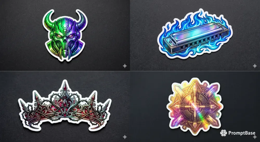 Holographic Diecut Stickers