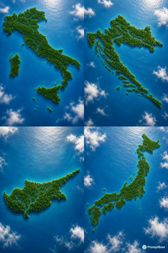 Countries Map Forest Landscapes