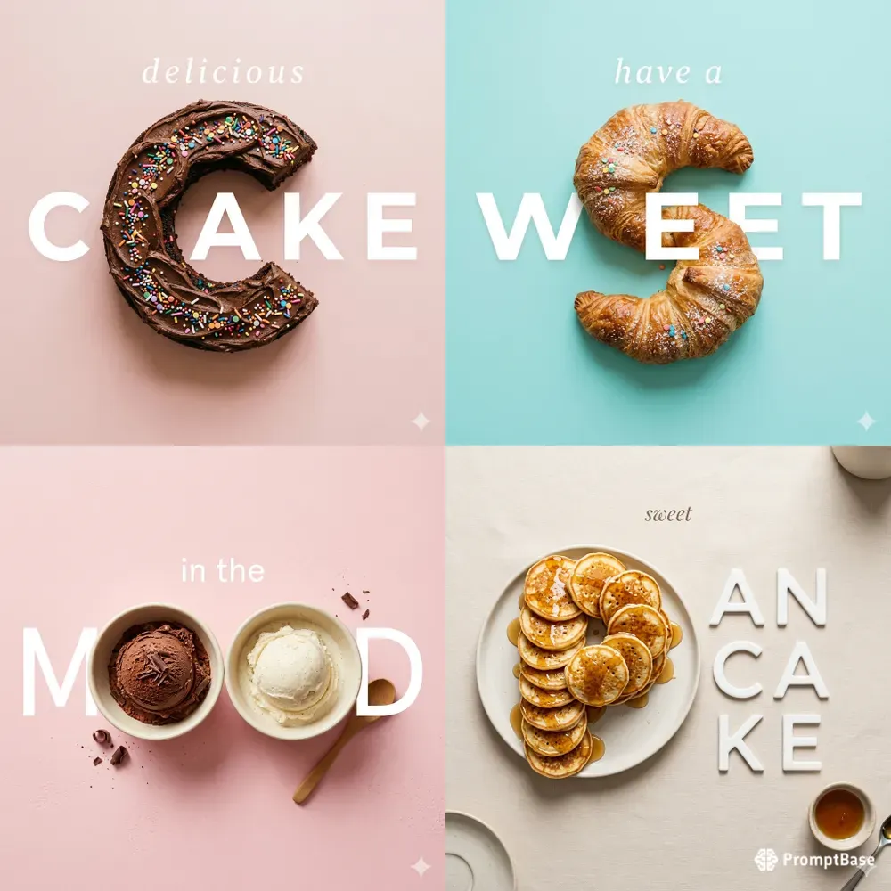Alphabet Food Typography Designs