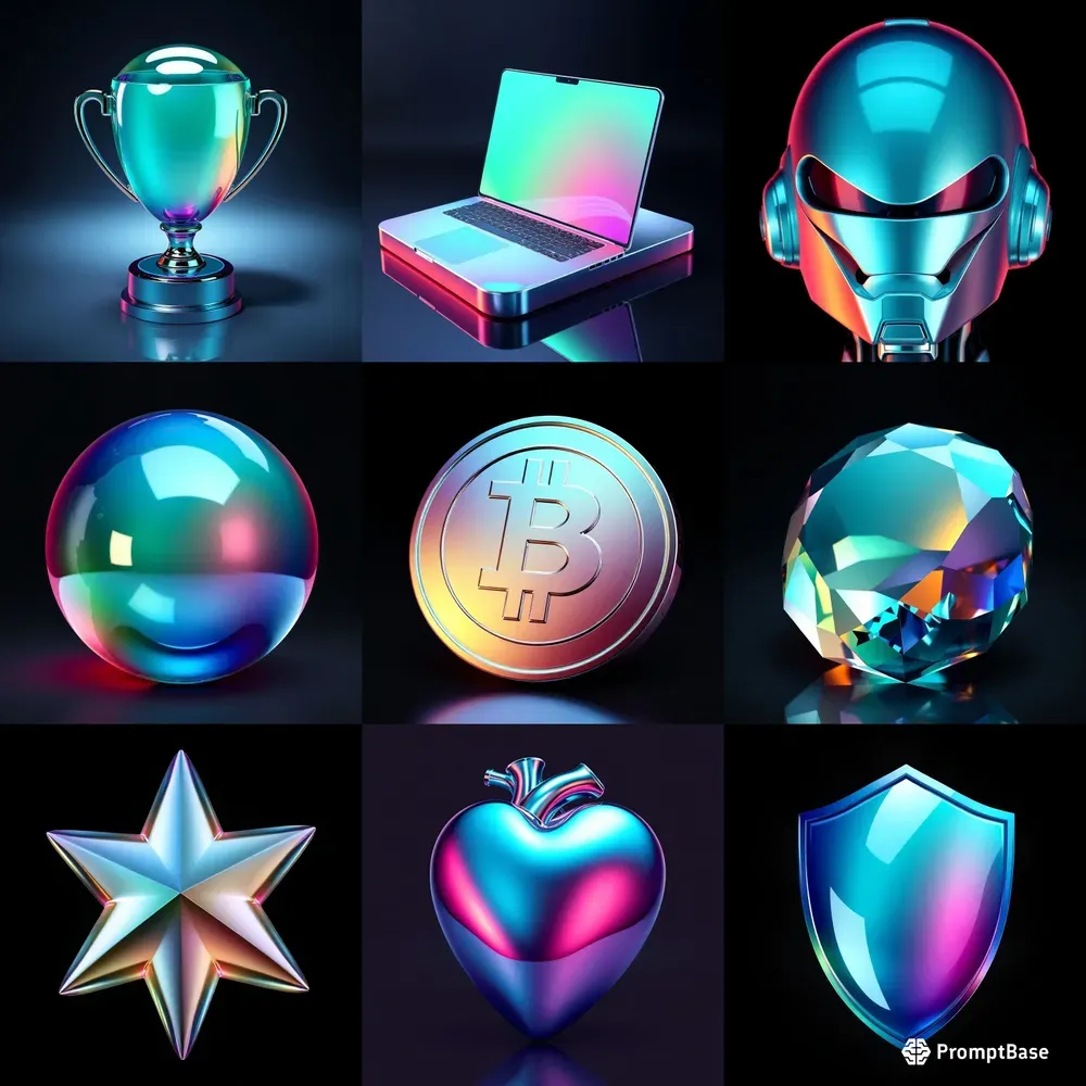 3D Glossy Icons