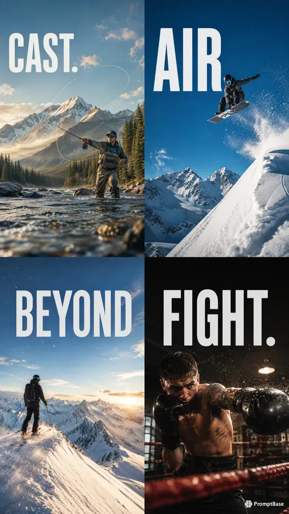 Cinematic Adventure Sports Posters