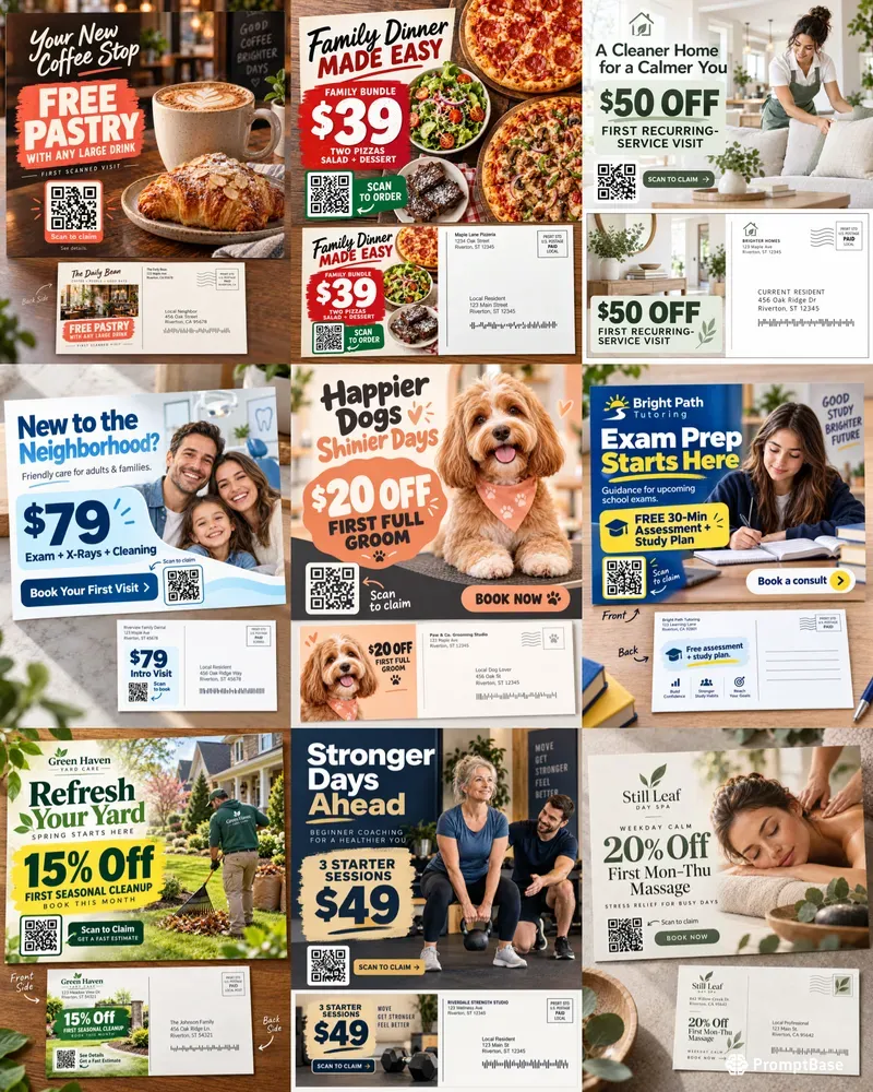 Direct Mail Postcard QR Offers