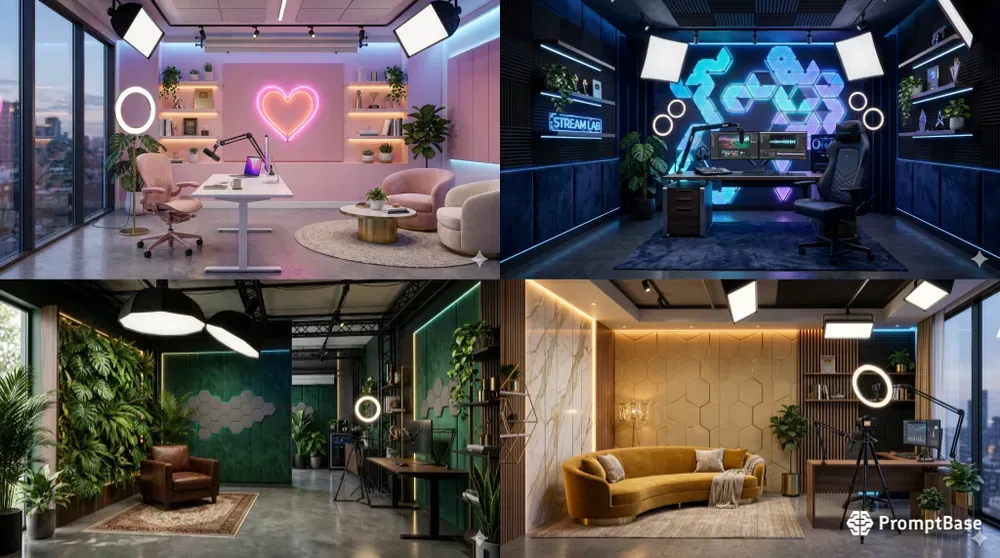 Influencer Studio Background Photos