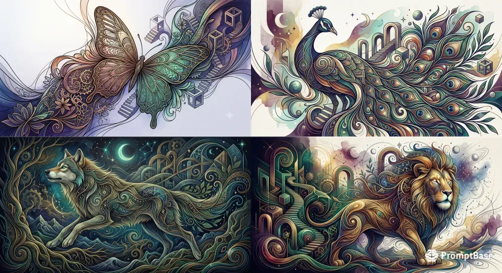 Surreal Linework Masterpieces Ai