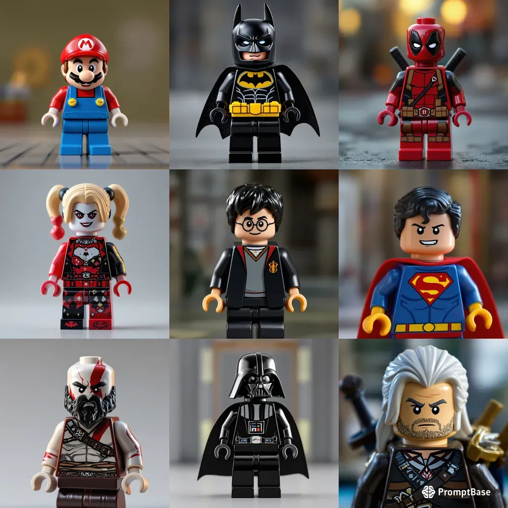 Legostyle Minifigure Characters
